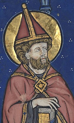 Pape St Sylvestre – BnF, ms 16251, fol. 87